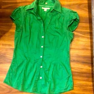 Banana Republic green blouse